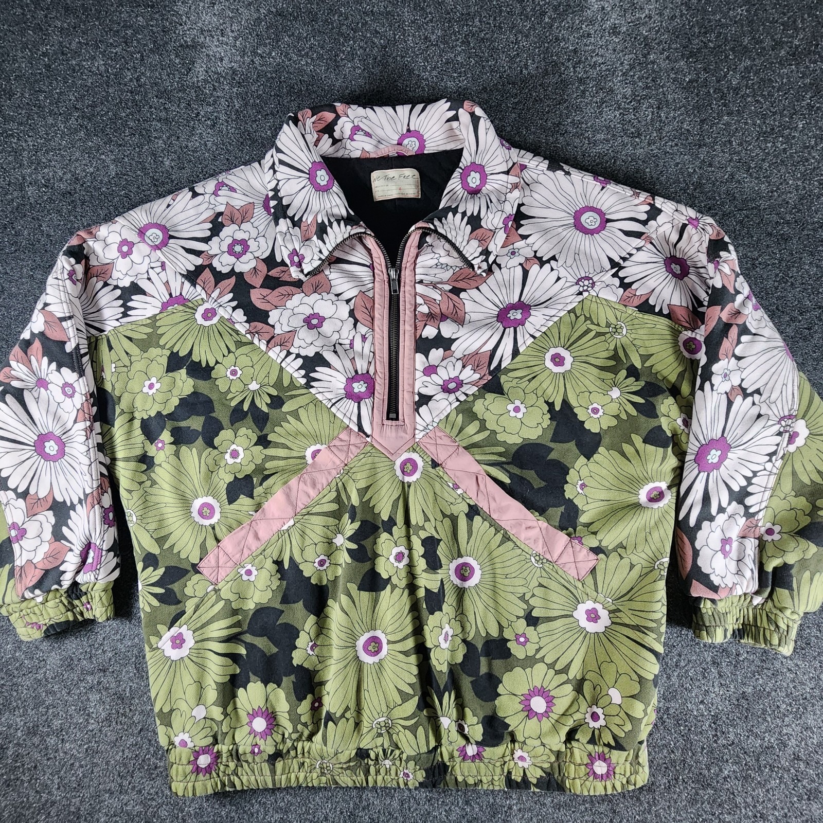 We The Free By Free People Wilder Dolman 1/2 Zip Pullover Jacket Women's Size L
